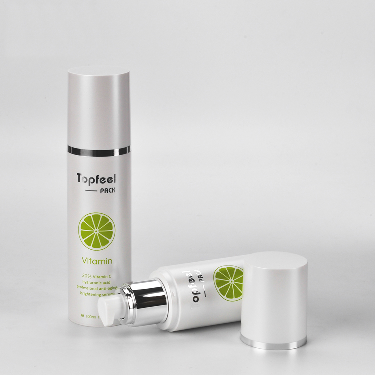 Professional China Airless Pump Bottles Wholesale - Skin Care Packaging 50ml 100ml Cylinder Plastic Cosmetic Airless Pump Bottle – TOPFEEL PACK