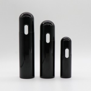 Factory Price Industrial Pump Spray Bottle - Capsule Shape Black Plastic 40ml 130ml 160ml PETG Cosmetic Lotion Pump Bottle – TOPFEEL PACK