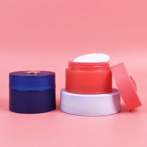 PJ83 50g Refillable PP Material Cream Jar with Spoon