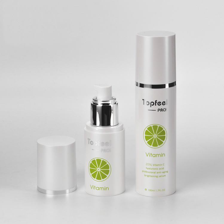 Professional China Airless Pump Bottles Wholesale - Skin Care Packaging 50ml 100ml Cylinder Plastic Cosmetic Airless Pump Bottle – TOPFEEL PACK