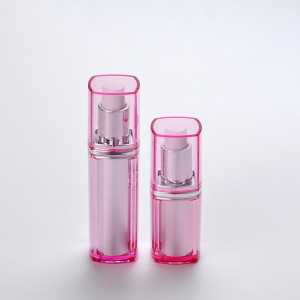 Round Square Transparent Rotatable Plastic Spray Airless Pump Packaging Cosmetic Containers 15ml 20ml 30ml 40ml 50ml 80ml 100ml Skincare Vacuum Acrylic Bottle