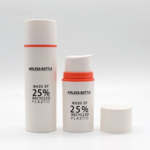Good Quality Pcr Bottles - 25% Recycled Plastic Eco-friendly PCR Material Packaging Airless Pump Bottle – TOPFEEL PACK