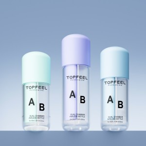 DA06 Custom 2 In 1 Dual Chamber Airless Bottle For Skincare Essence