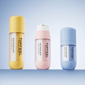 DA07 OEM/ODM Double Chamber Cosmetic Airless Bottle Dual Chamber Bottle