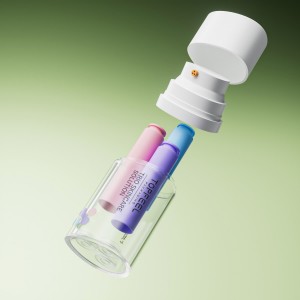 DA08 OEM Tri-Chamber Airless Bottle For Serum Lotion