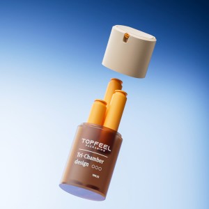 Botol Kosmetik Tri-Chamber sing Bisa Dikustomisasi DA09