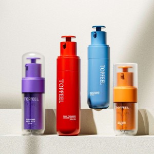 DA13 Vendedor maiorista de botellas cosméticas de plástico de dobre cámara sen aire