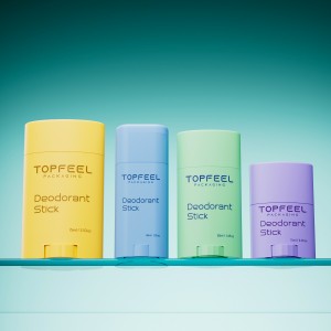 DB03 Custom Deodorant Container Recycled Twist Up Oval Packaging Manufacturer