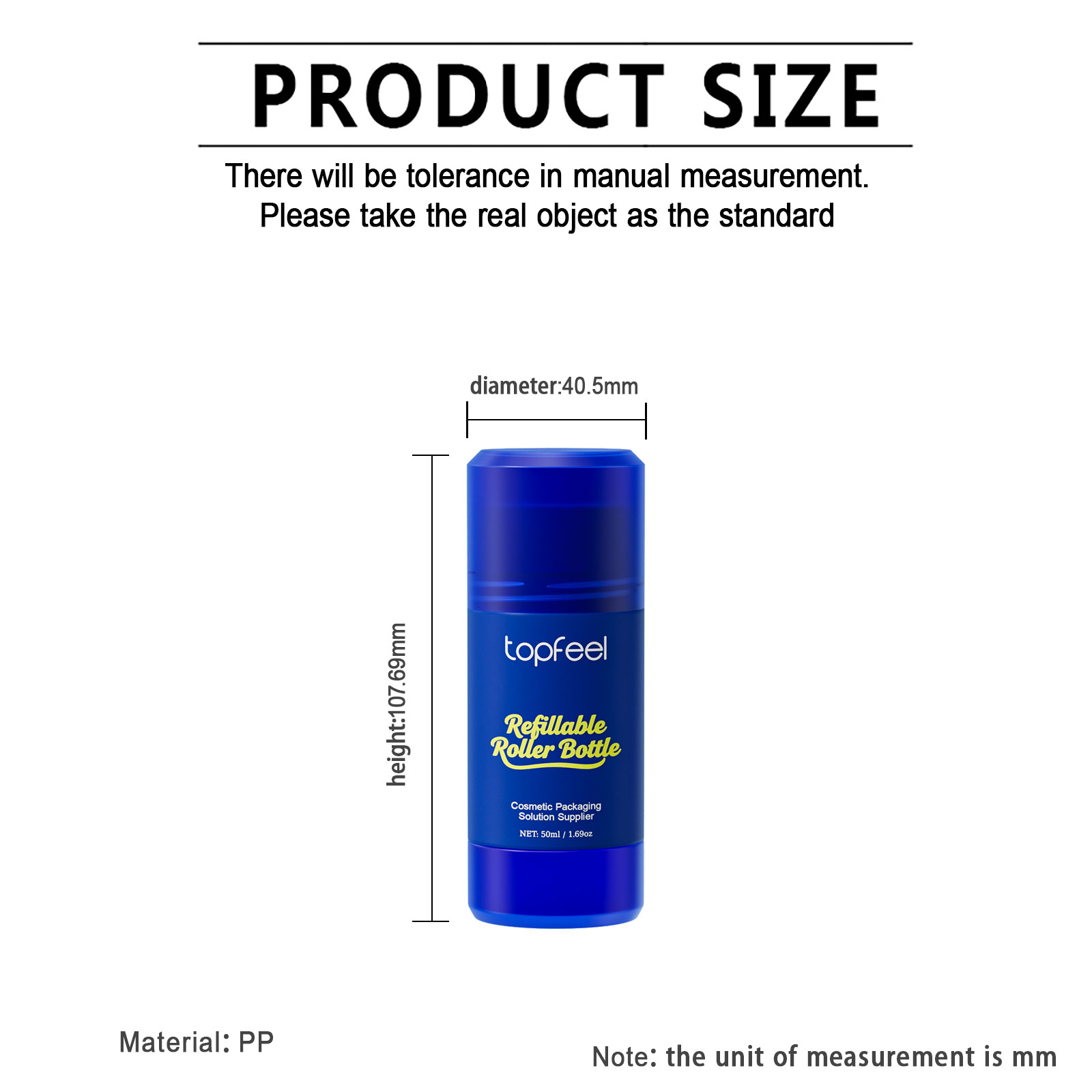 roller bottle size