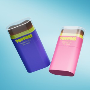 DB09C Custom Skincare Stick Packaging with Refillable Brush Head