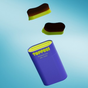 DB09C Custom Skincare Stick Packaging with Refillable Brush Head