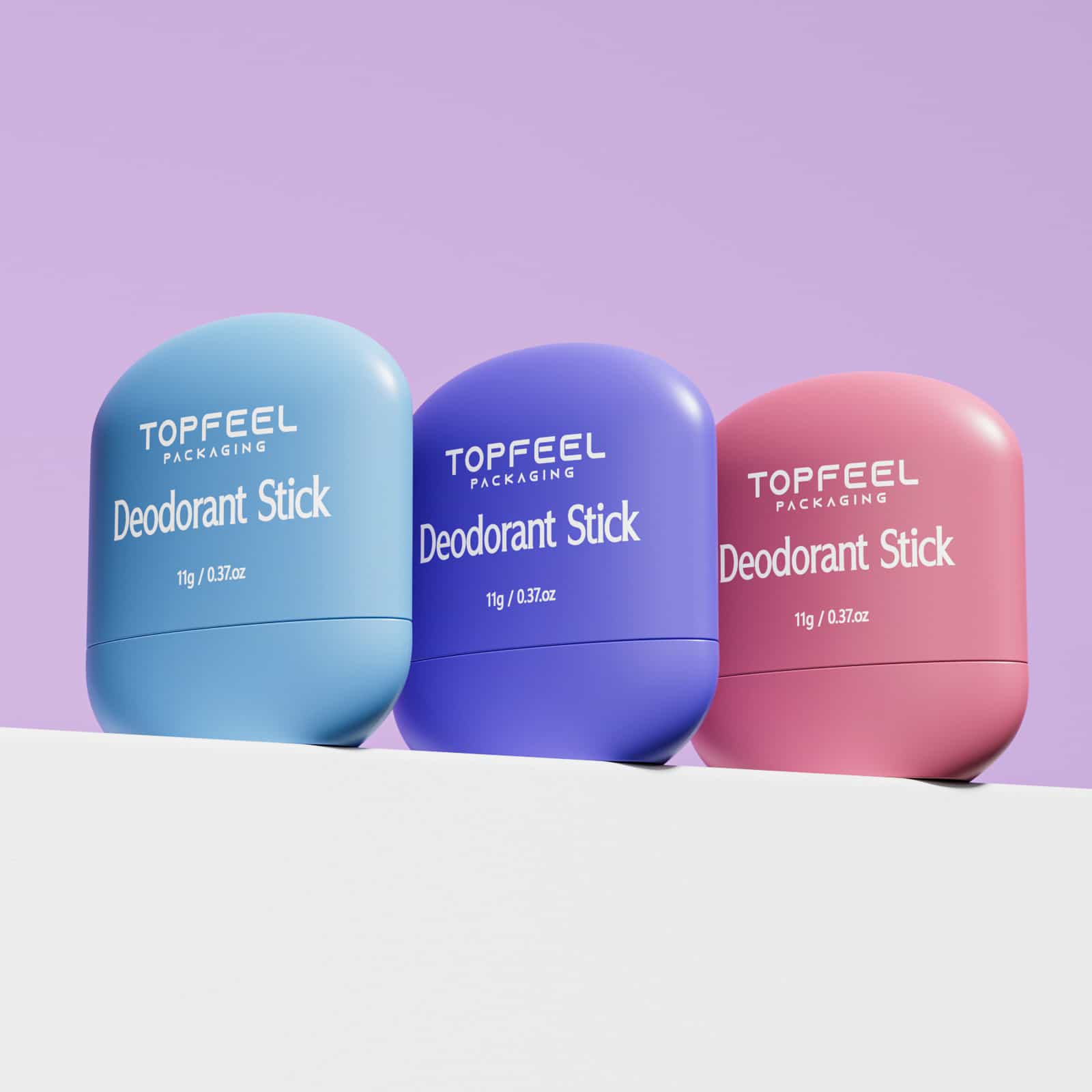 DB11 Pebble Shape Flat Deodorant Stick Container (4)