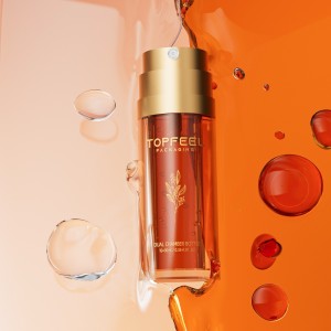 Botol Lotion Dua Ruang DL05 | Kemasan Kosmetik 2-in-1 untuk Serum & Krim