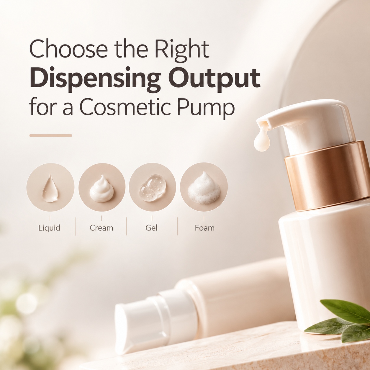 How to Choose the Right Dispensing Output for a Cosmetic Pump | Topfeelpack