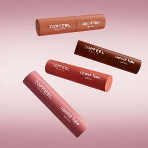 MA-185 OEM Empty Round Lipstick Tube Black Lip Balm Tubes
