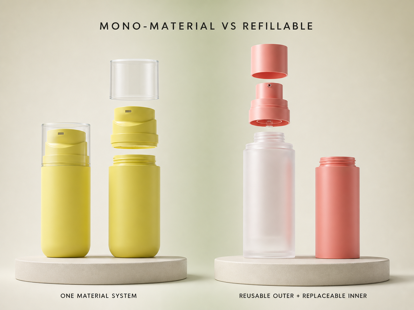 MONO-MATERIAL VS REFILLABL
