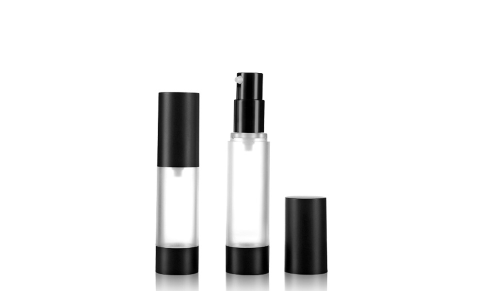 PA05 Gold Round PP AS Cosmetic Pump Slim Airless Lotion Bottle (1)