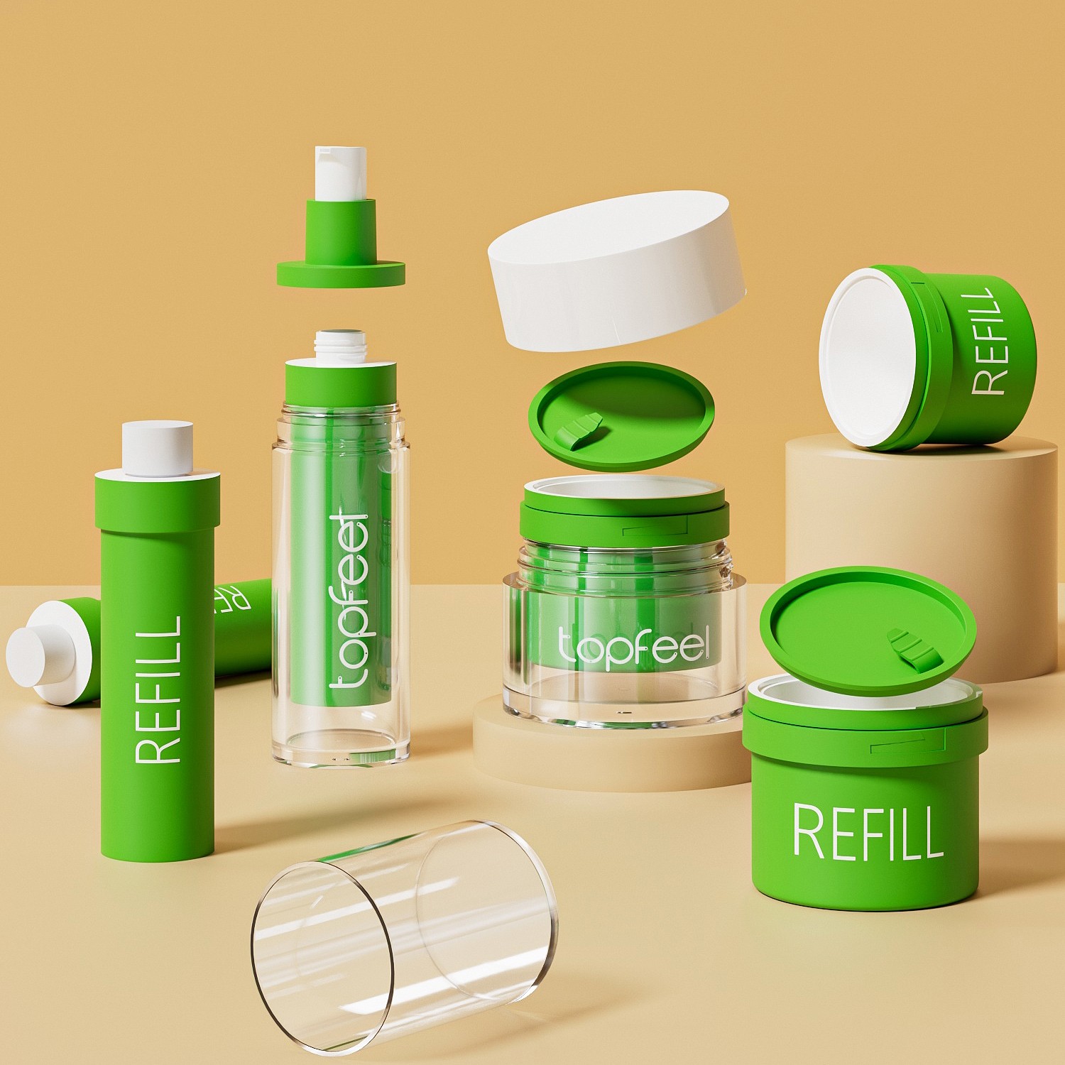 PA137 PJ91 Refillable cosmetic packaging (4)