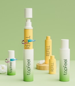 PA139 PP-PCR Airless Bottle 50/100ml Refillable Bottle Wholesale