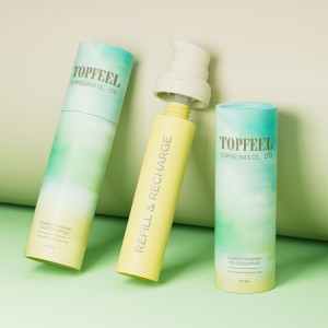 PA146 Refillable Airless Paper Packaging Eco-friendly Cosmetic Packaging