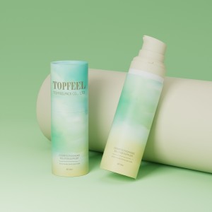 PA146 Refillable Airless Paper Packaging Eco-friendly Cosmetic Packaging