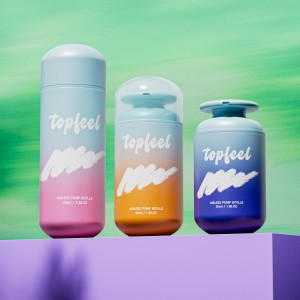 PA158 Round Airless Pump Bottle Cosmetic Packaging Design