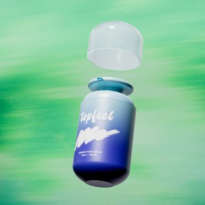 PA158 Round Airless Pump Bottle Cosmetic Packaging Design