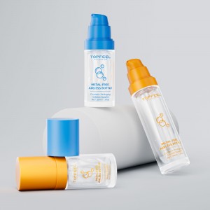 PA175 Metal-free Glass Airless Pouch Bottle Sustainable Skincare Packaging