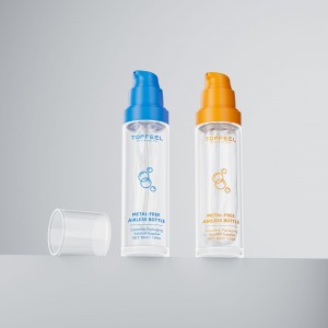 PA175 Metal-free Glass Airless Pouch Bottle Sustainable Skincare Packaging