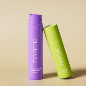 PA20 White empty skin care cosmetic packaging pump round airless lotion bottle