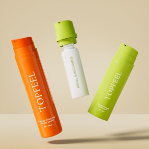 PA20 White empty skin care cosmetic packaging pump round airless lotion bottle