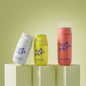 ដបគ្រឿងសំអាងគ្មានខ្យល់ PA66-2 PP ជាមួយស្នប់ច្រើន