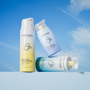 ដបគ្មានខ្យល់ PA78 គ្មានលោហៈ 15ml 30ml 50ml ជាមួយសម្ភារៈតែមួយ
