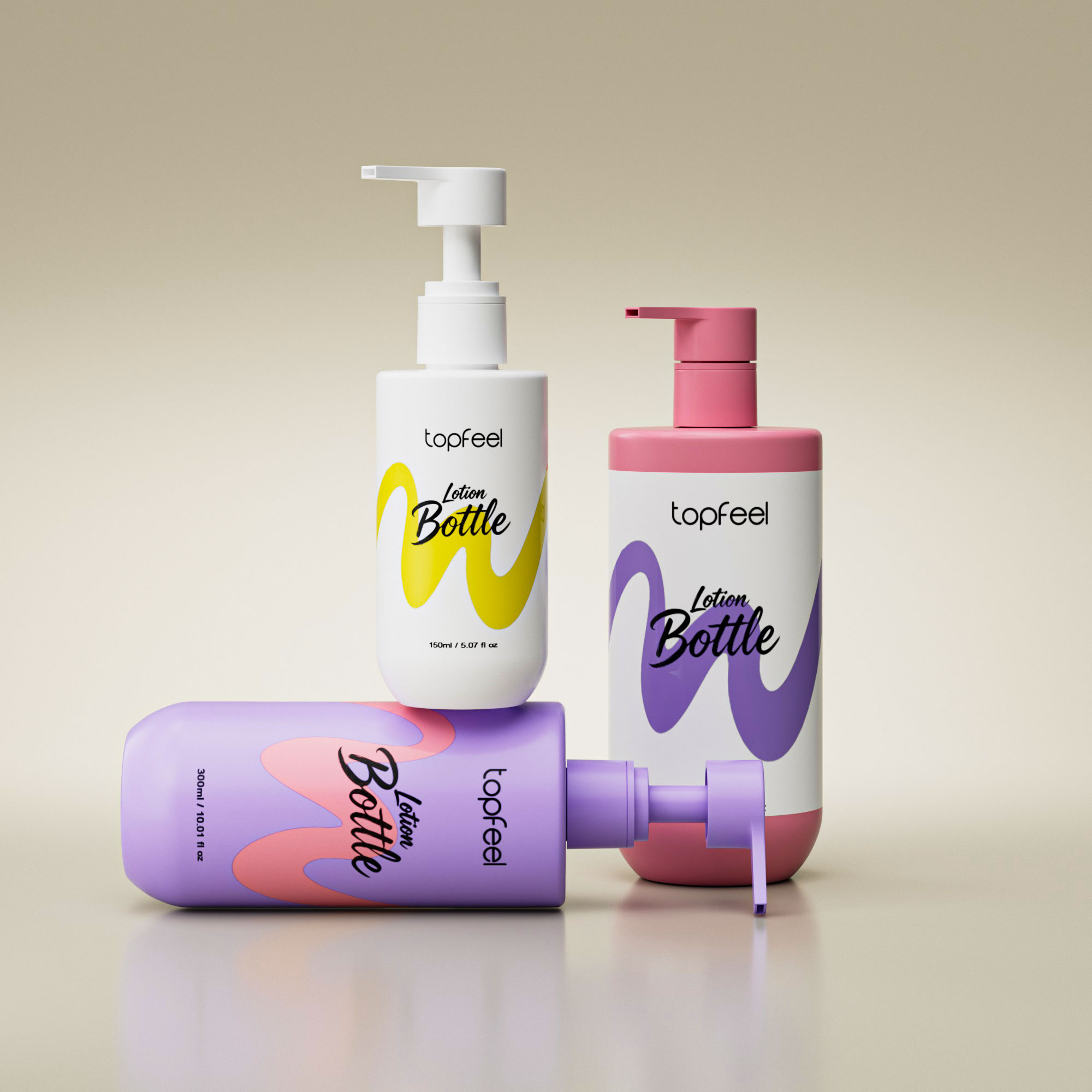 PB53 pump bottles for shampoo and conditioner (4)
