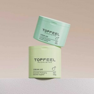 PJ101 PP Plastic Cream Jar with Magnetic Closure & Built-in Tweezers