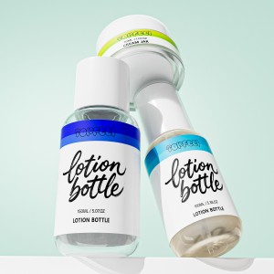 PB33 PJ105 Lotion Bottle & Cream Jar Set Men’s Skincare Packaging