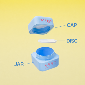 PJ115 Square Cream Jar PP Cosmetic Packaging OEM ODM