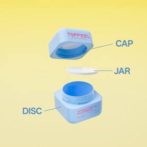 PJ115 Square Cream Jar PP Cosmetic Packaging OEM ODM
