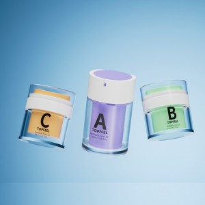 PJ77 Refillable Glass Airless Cosmetic Jar