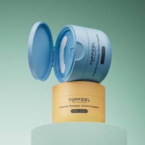 PJ78 100g Oriented Flip Top Mono PP Material Cream Jar with Spoon