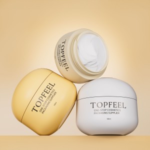 PJ93 Eco-friendly Cream Jar 70% Calcium Carbonate Cosmetic Packaging Supplier