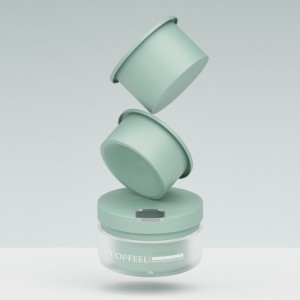 PJ96 Plastic Cream Jar with Spatula Refillable Solution