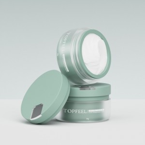 PJ96 Plastic Cream Jar with Spatula Refillable Solution