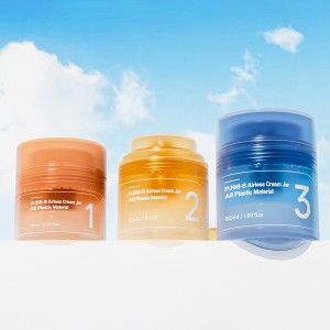 PJ98-B 100% Plastic Airless Cream Jar 15ml 30ml 50ml