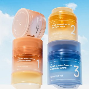 PJ98-B 100% Plastic Airless Cream Jar 15ml 30ml 50ml