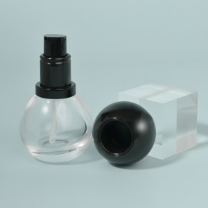 PL51 30ml Ball Shaped Lotion Pump Glass Bottles Supplier