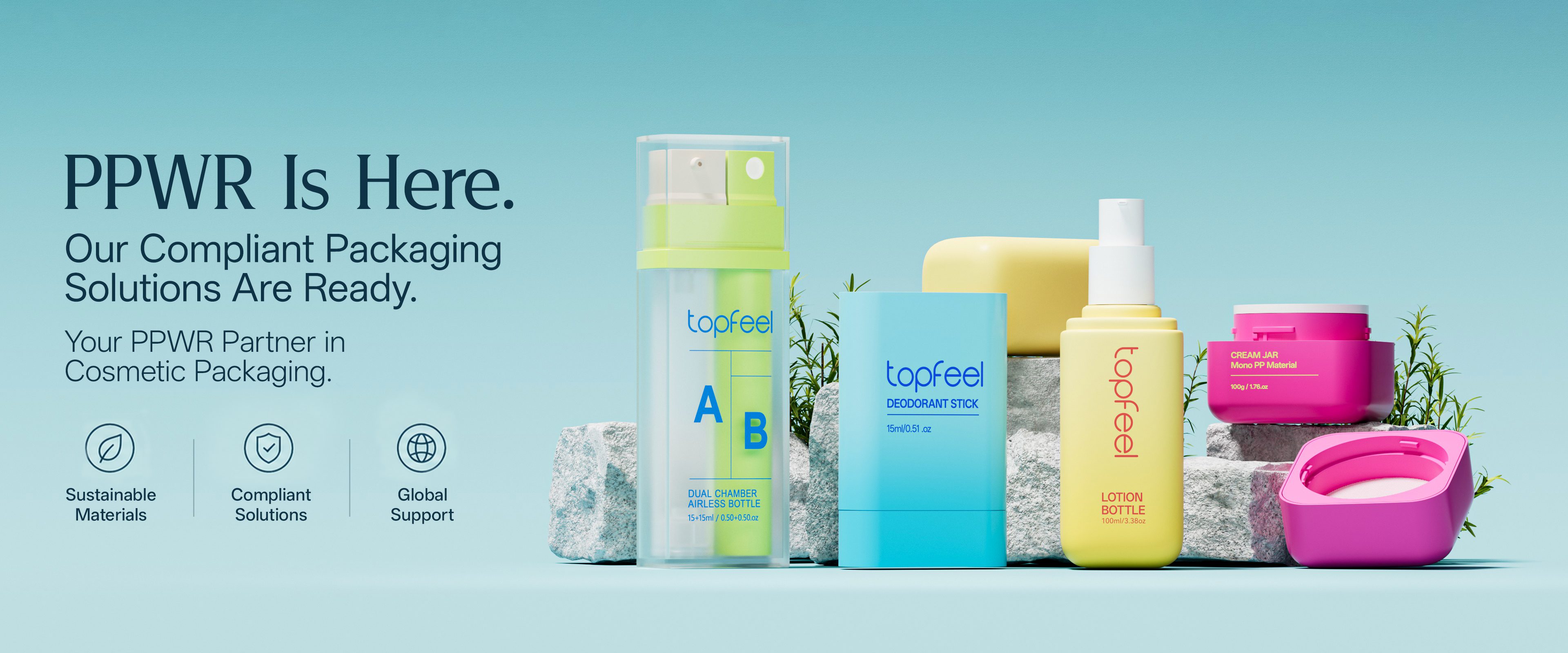 PPWR cosmetic packaging supplier