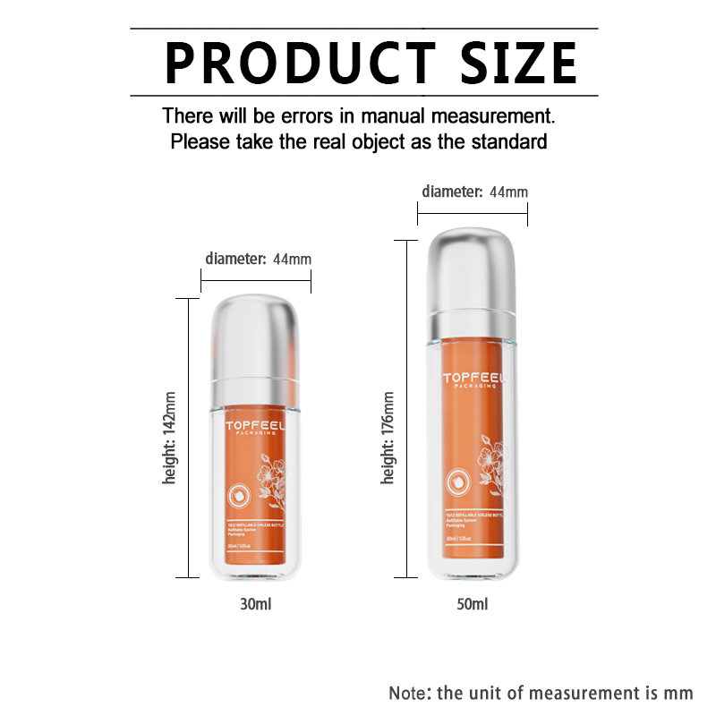  airless pump bottle size
