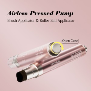 TE23 Cosmetic Airless Pen Bottles with Brush and Roller