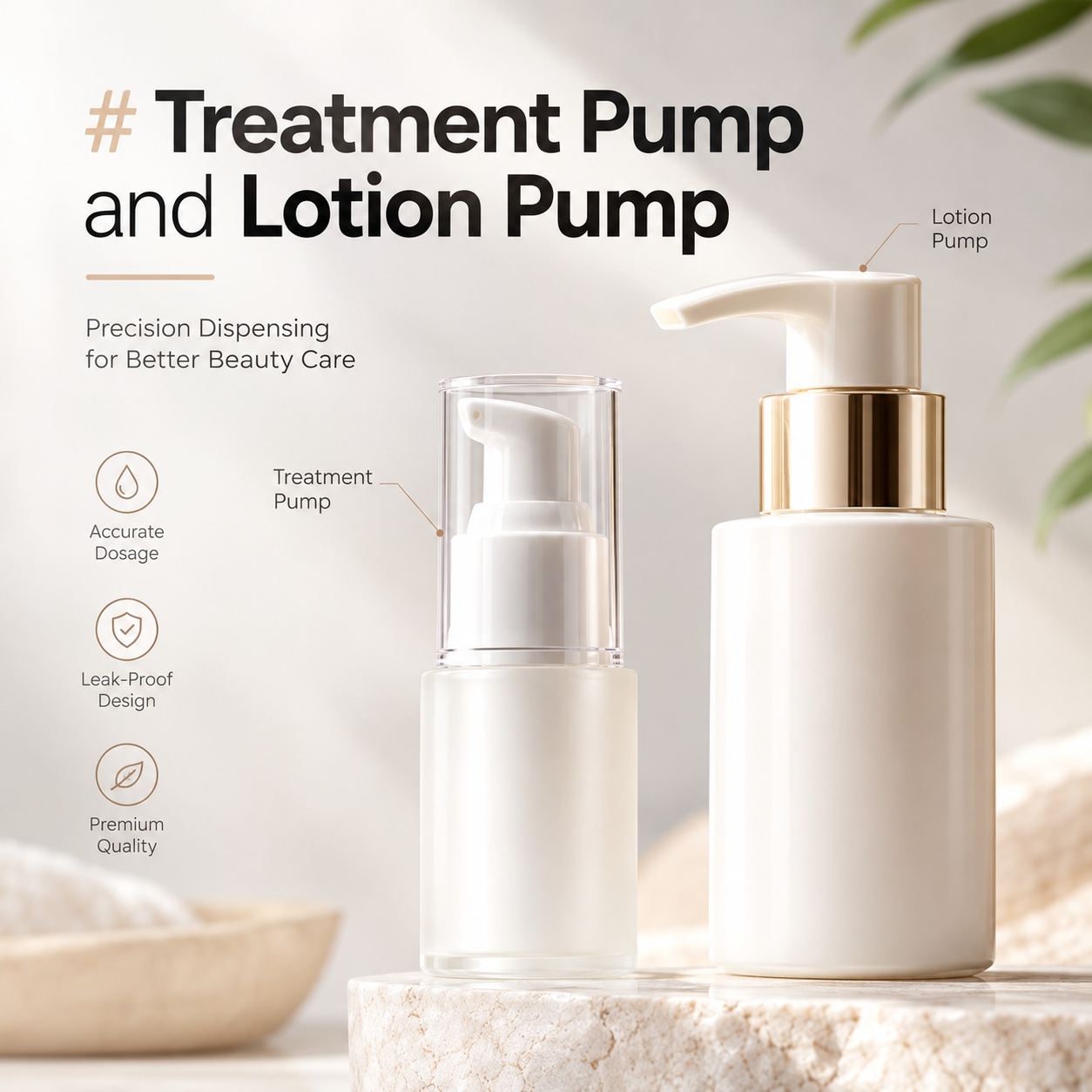 What Is the Difference Between a Treatment Pump and a Lotion Pump?